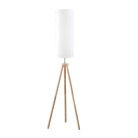 Ore International 58.5 in. Lauren Modern Tripod Floor Lamp, Natural HBL2719